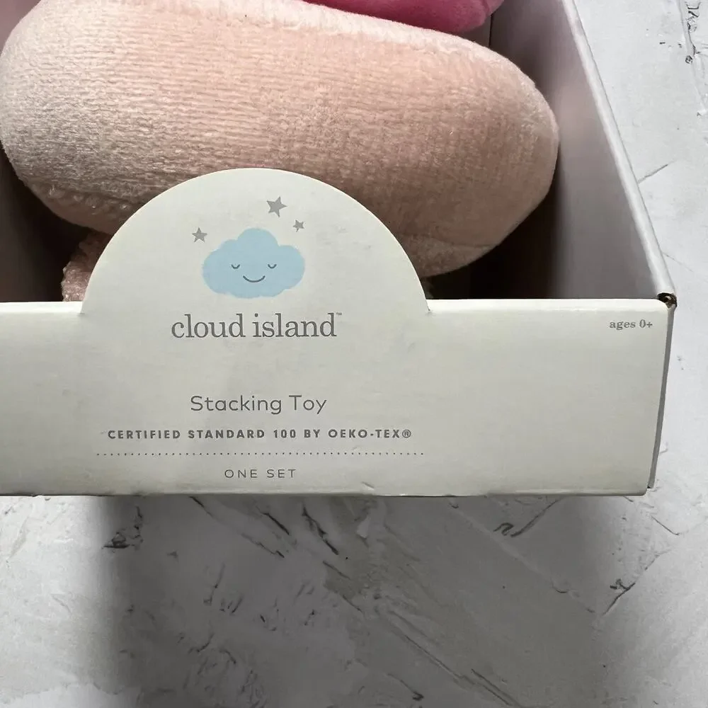 Cloud Island Pink Deer Soft Plush Stacker Doll 9 Inch Baby Toy NEW